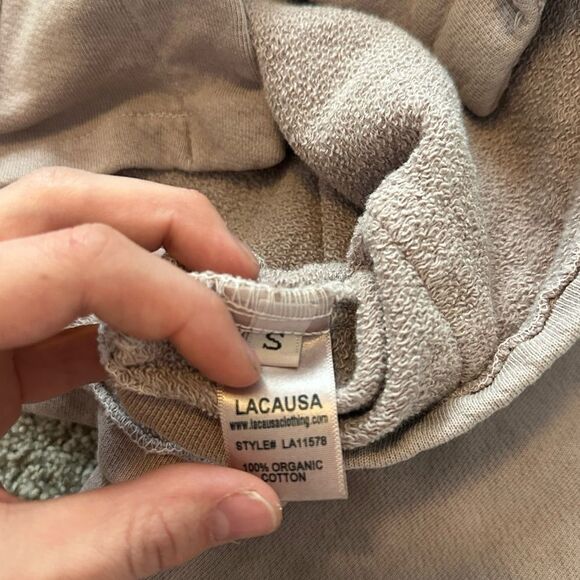 LACAUSA Anthropologie Kismet Jacket Button Down Mushroom - Picture 5 of 6